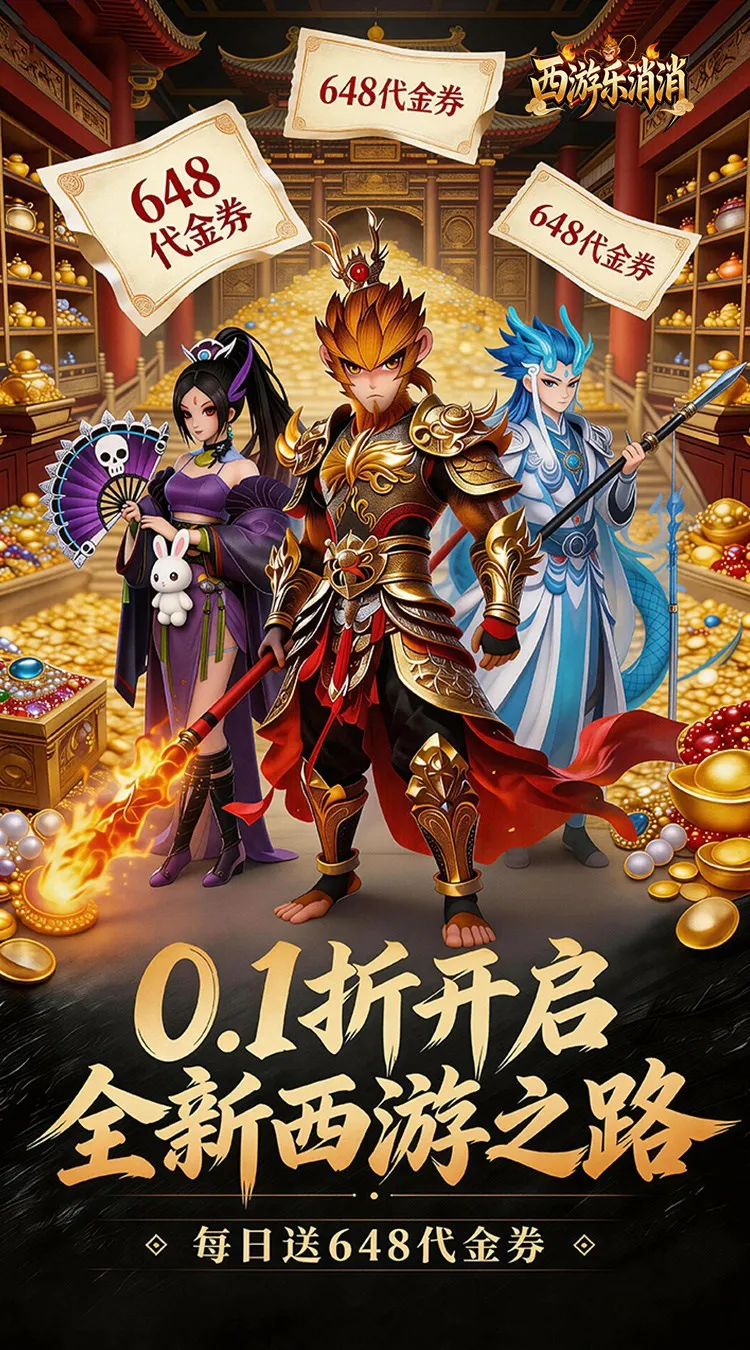 西游乐消消(0.1折天天送648)