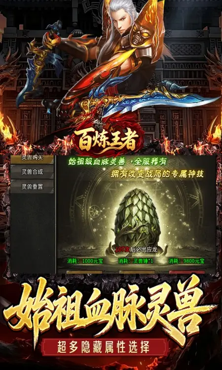 百炼王者(灵兽复古九职业)